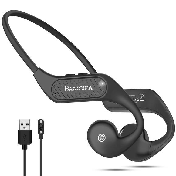 BANIGIPA Open Ear Bluetooth 5.3 Headphones Waterproof w/ Mic Black OS NEW - Picture 10 of 12